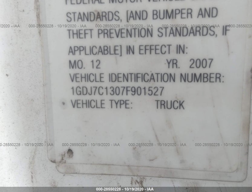 1GDJ7C1307F901527