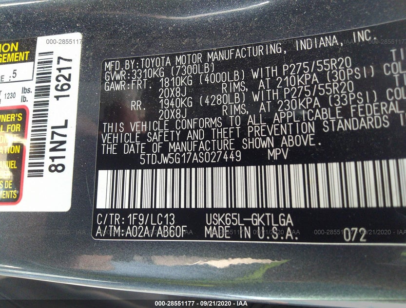 5TDJW5G17AS027449