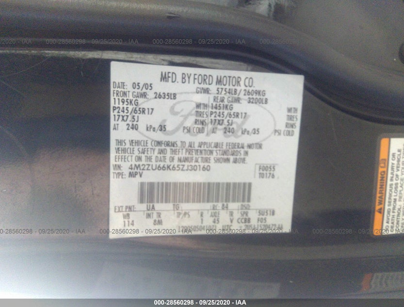 4M2ZU66K65ZJ30160