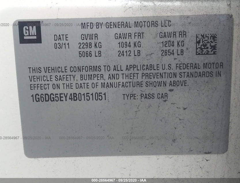 1G6DG5EY4B0151051