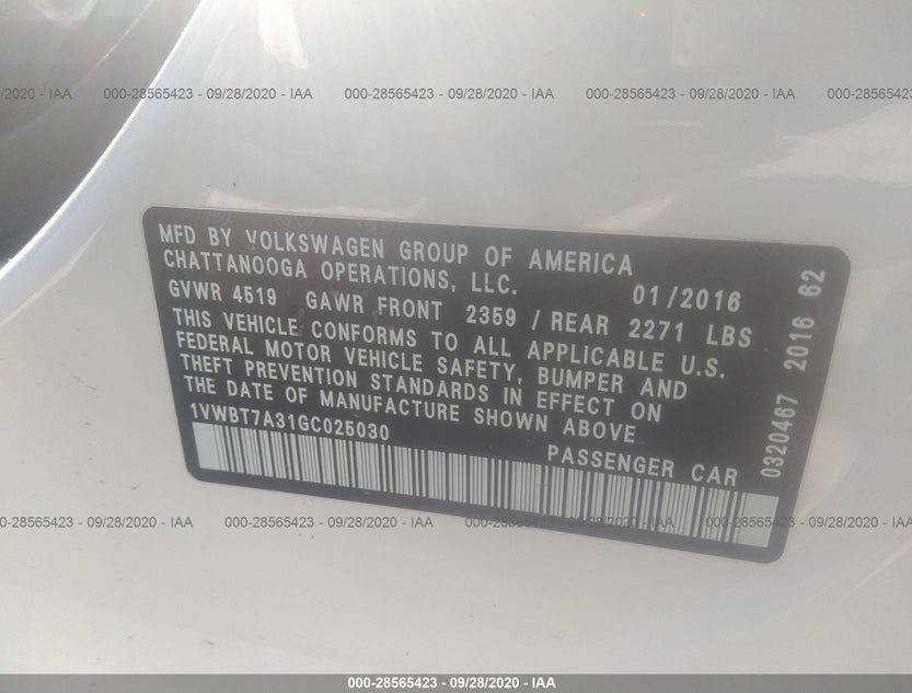 1VWBT7A31GC025030