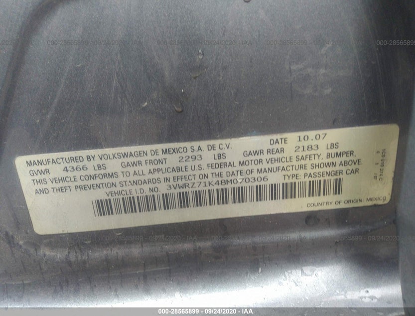 3VWRZ71K48M070306