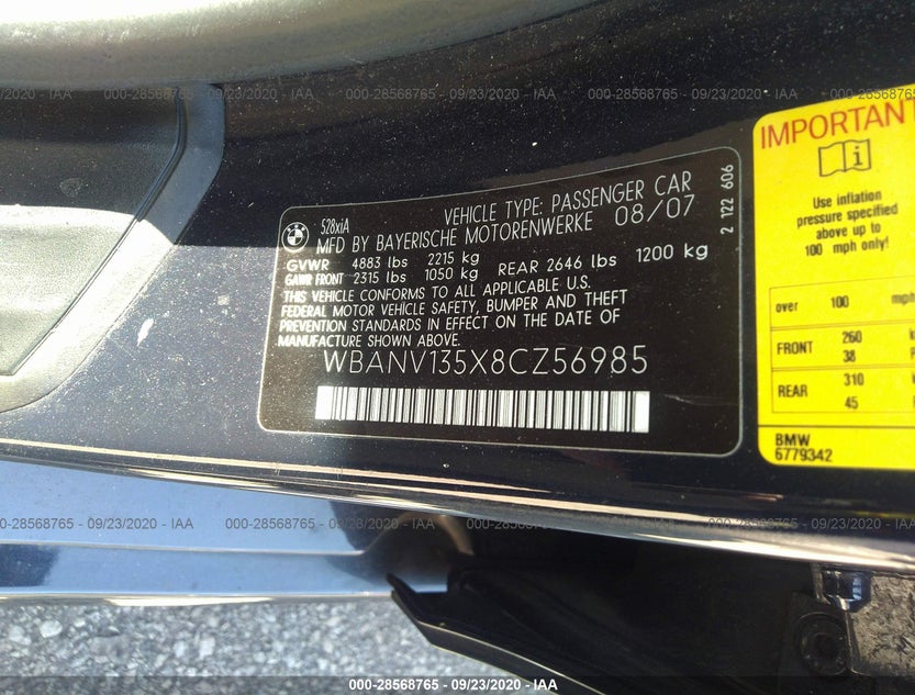 WBANV135X8CZ56985