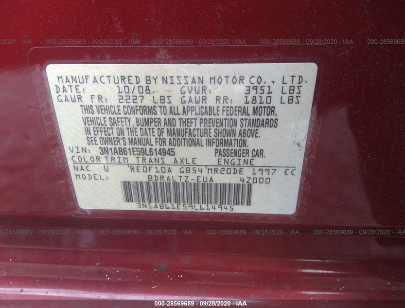 3N1AB61E59L614945