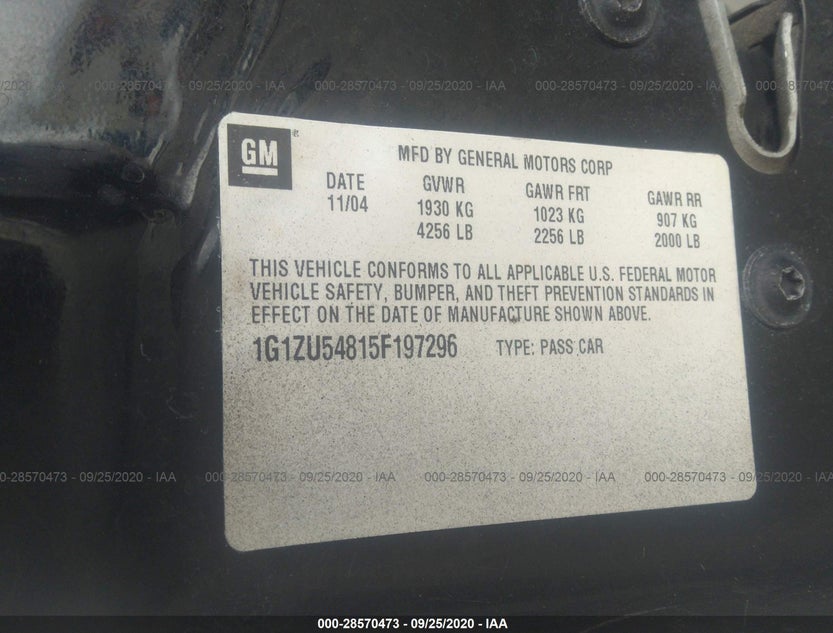 1G1ZU54815F197296