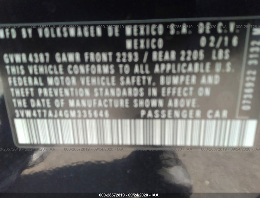 3VW4T7AJ4GM335646