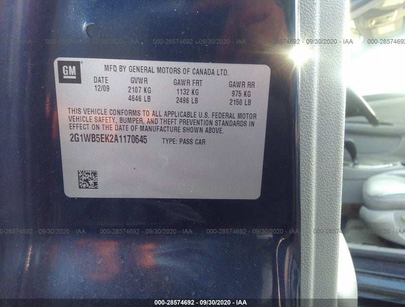 2G1WB5EK2A1170645