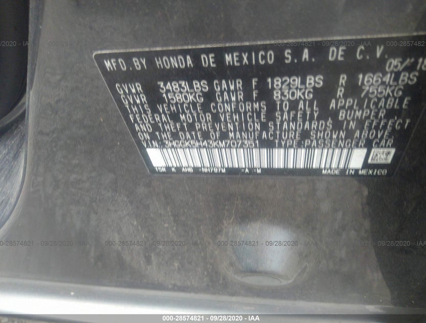 3HGGK5H43KM707351