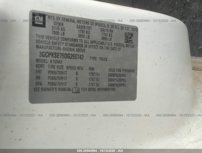 3GCPKSE76DG268742