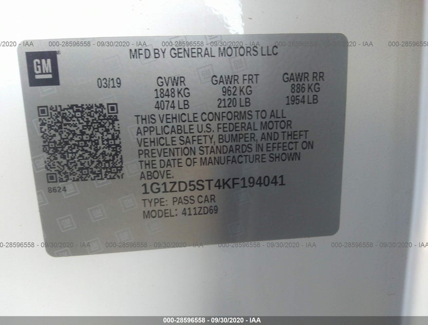 1G1ZD5ST4KF194041