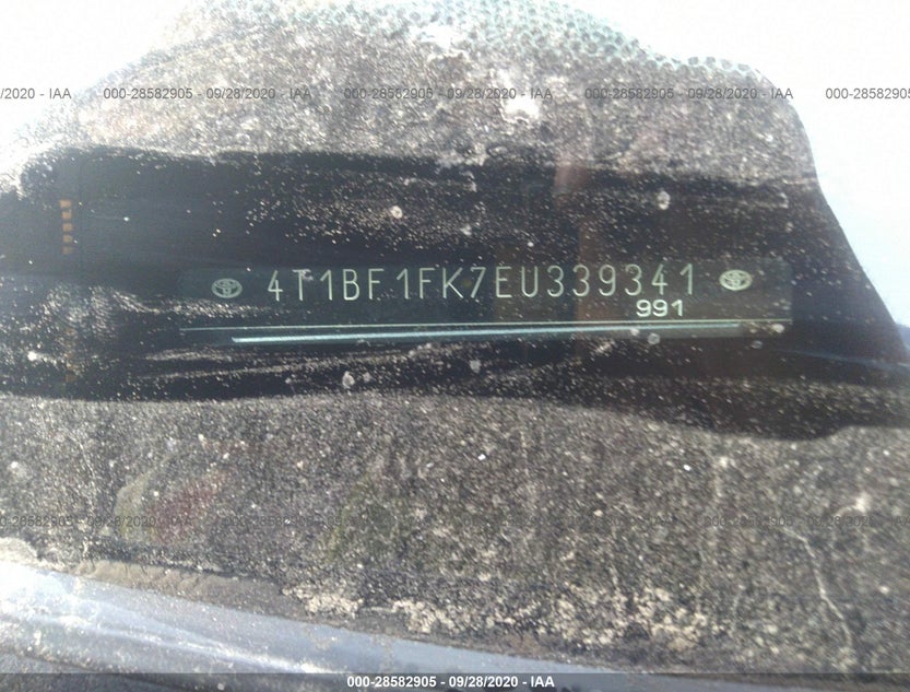 4T1BF1FK7EU339341