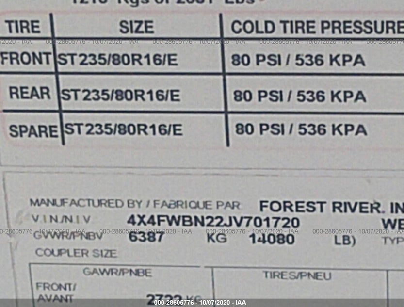 4X4FWBN22JV701720