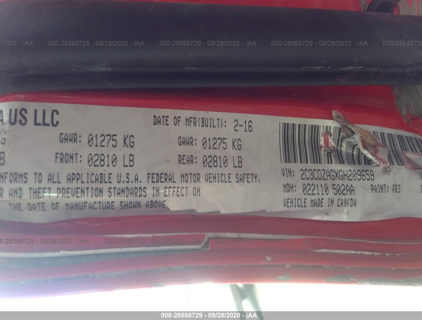 2C3CDZAGXGH209659