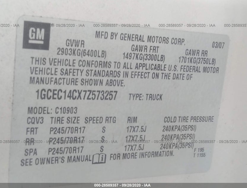 1GCEC14CX7Z573257