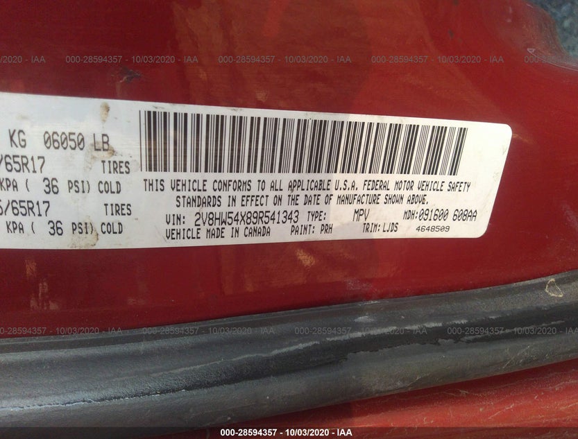 2V8HW54X89R541343