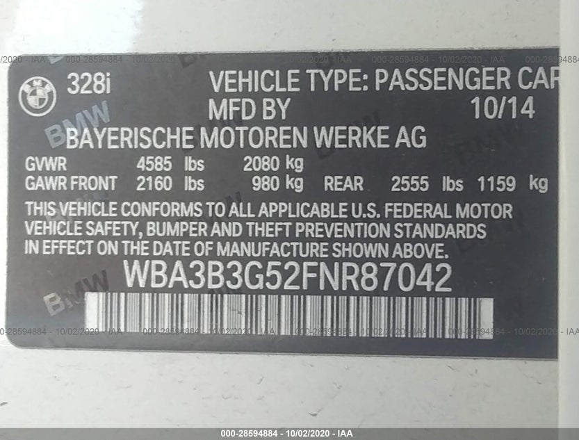 WBA3B3G52FNR87042
