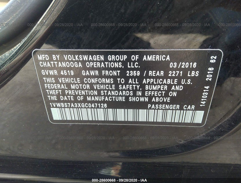1VWBS7A3XGC047126