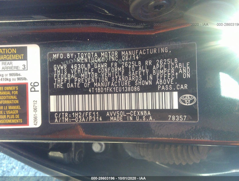 4T1BD1FK1EU138086