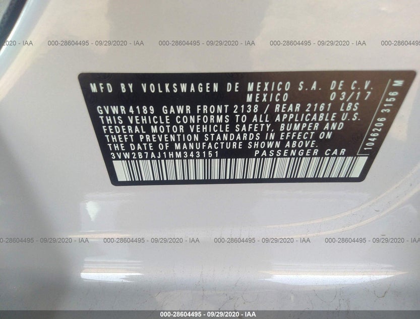 3VW2B7AJ1HM343151