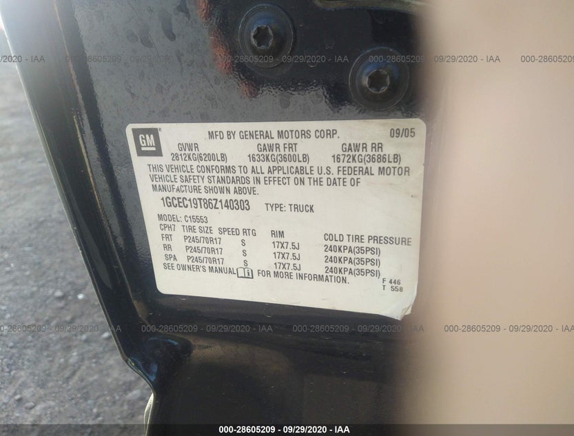 1GCEC19T86Z140303