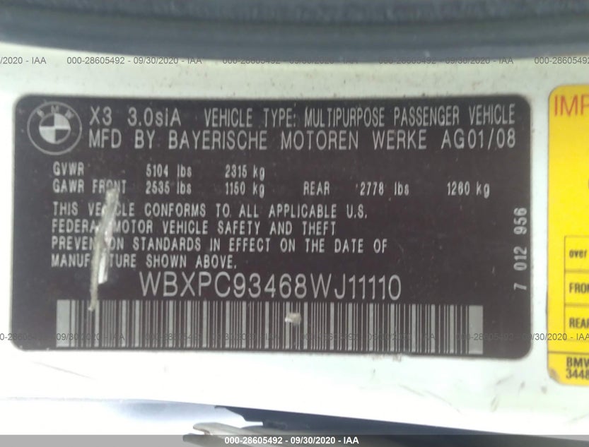 WBXPC93468WJ11110