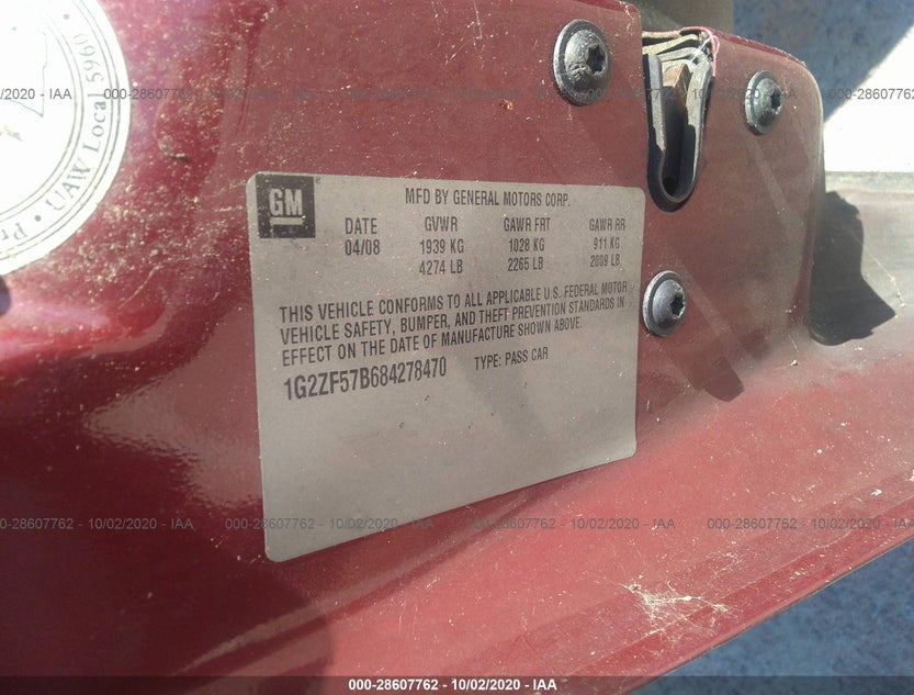 1G2ZF57B684278470