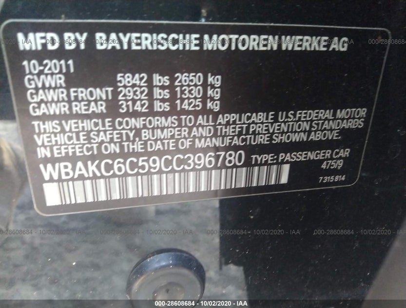 WBAKC6C59CC396780