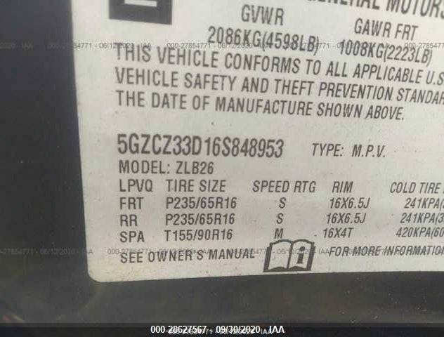 5GZCZ33D16S848953