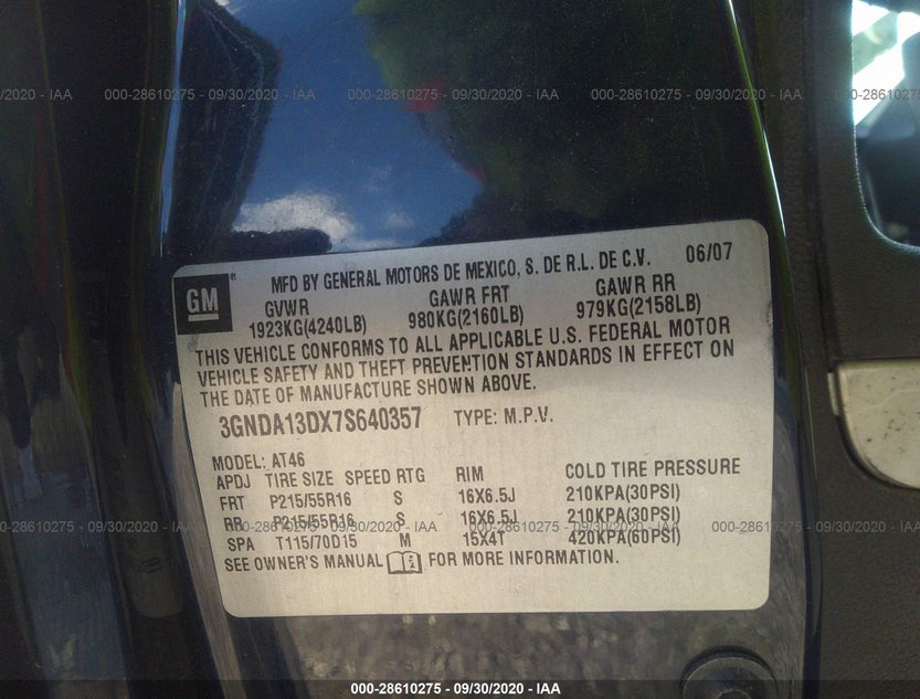 3GNDA13DX7S640357