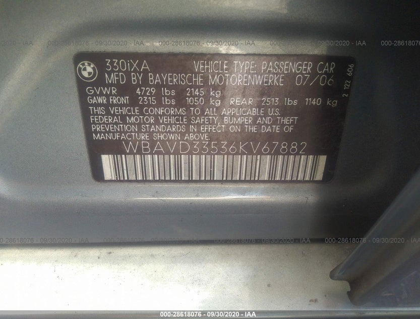 WBAVD33536KV67882