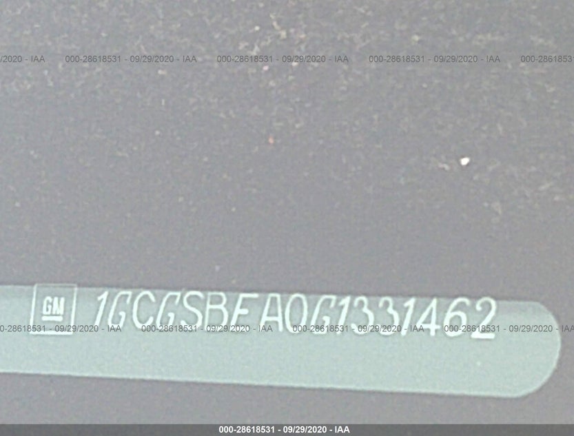 1GCGSBEA0G1331462