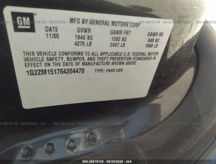 1G2ZM151764204478