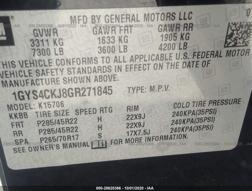 1GYS4CKJ8GR271845