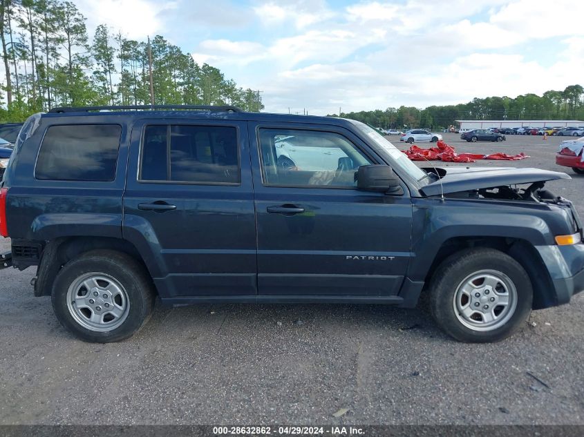 2014 Jeep Patriot Sport VIN: 1C4NJPBB1ED796753 Lot: 28632862