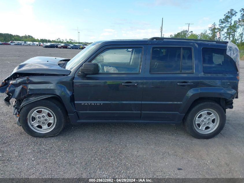 2014 Jeep Patriot Sport VIN: 1C4NJPBB1ED796753 Lot: 28632862