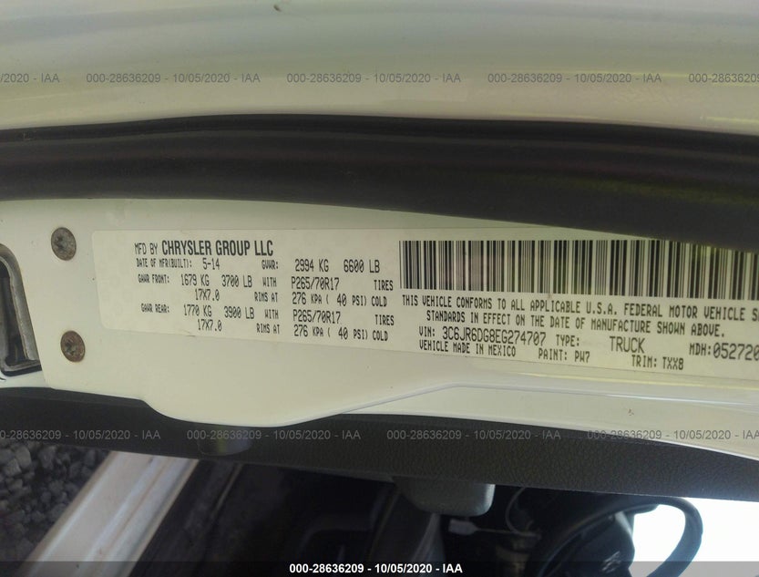 3C6JR6DG8EG274707