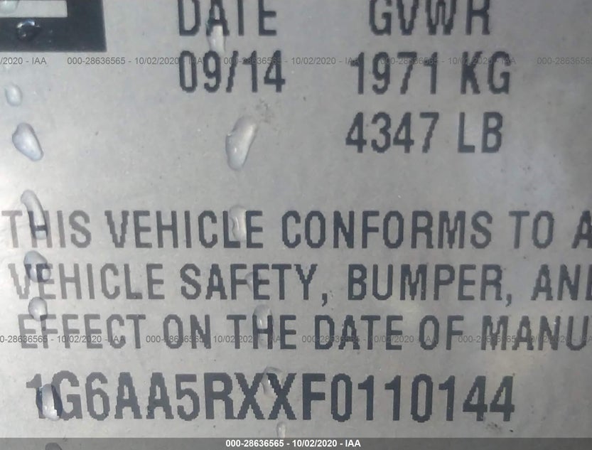 1G6AA5RXXF0110144