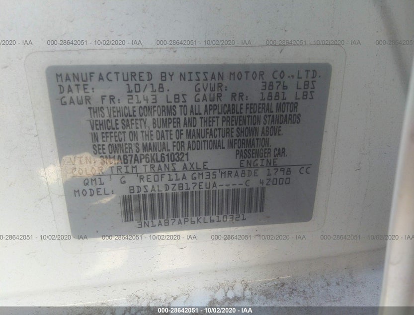 3N1AB7AP6KL610321