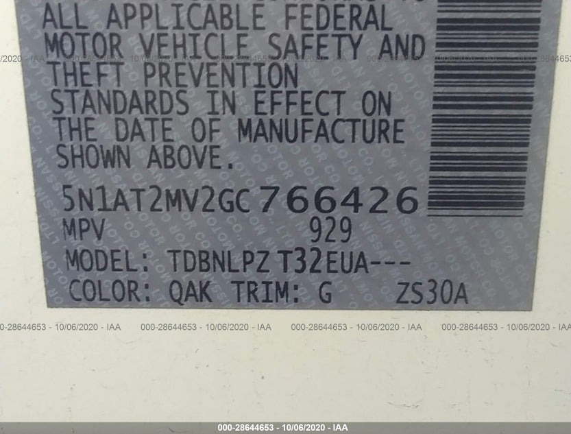 5N1AT2MV2GC766426