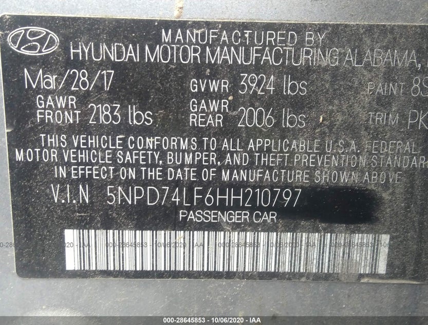5NPD74LF6HH210797