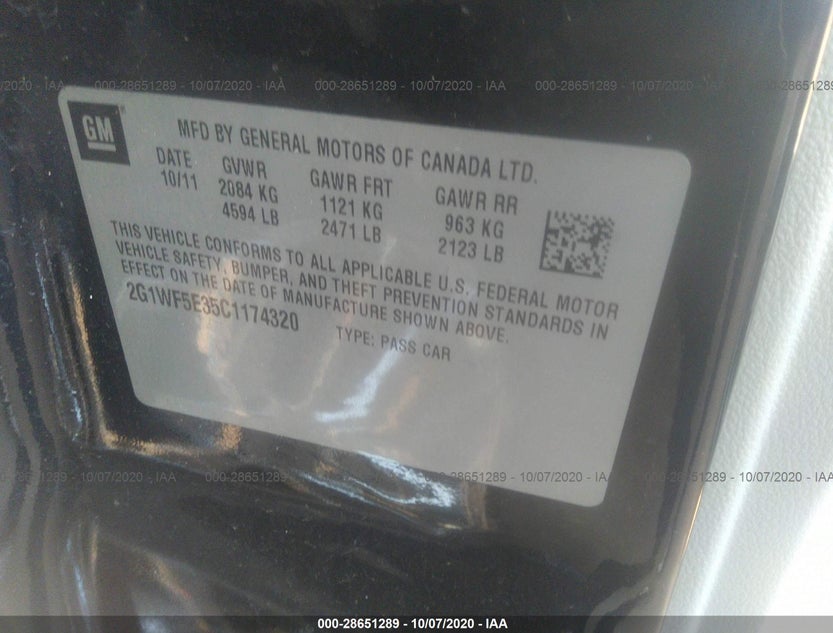 2G1WF5E35C1174320