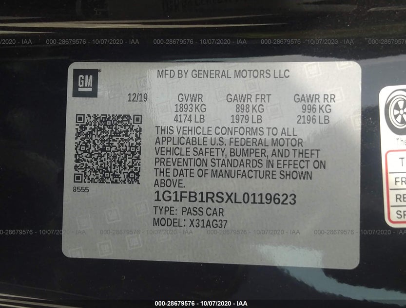 1G1FB1RSXL0119623