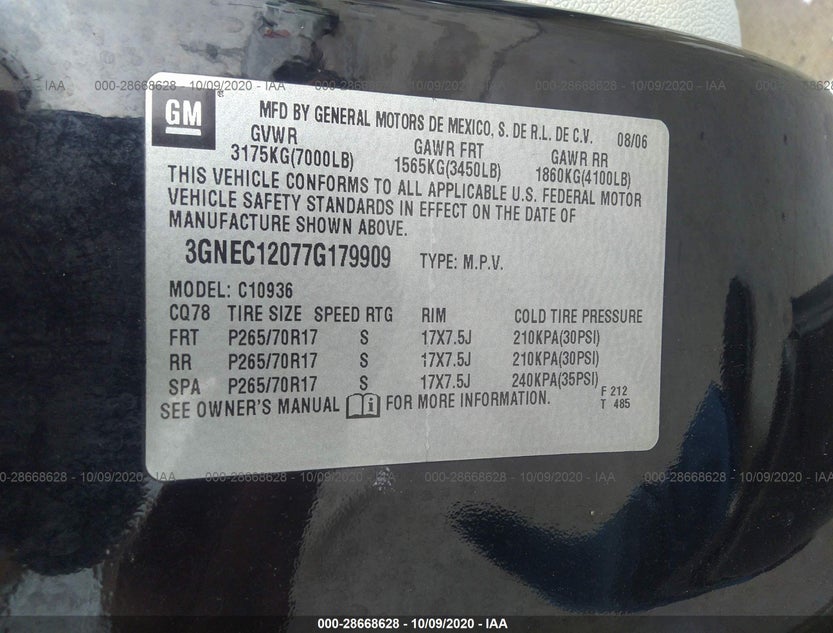 3GNEC12077G179909
