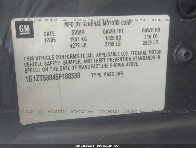 1G1ZT53846F188338