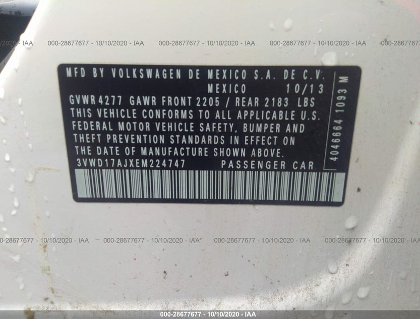 3VWD17AJXEM224747