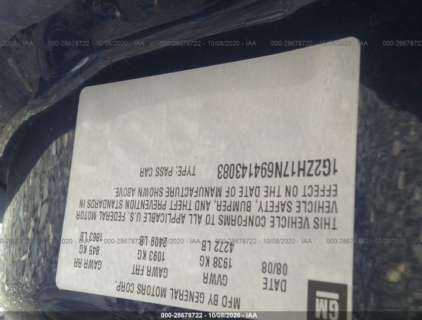 1G2ZH17N694143083
