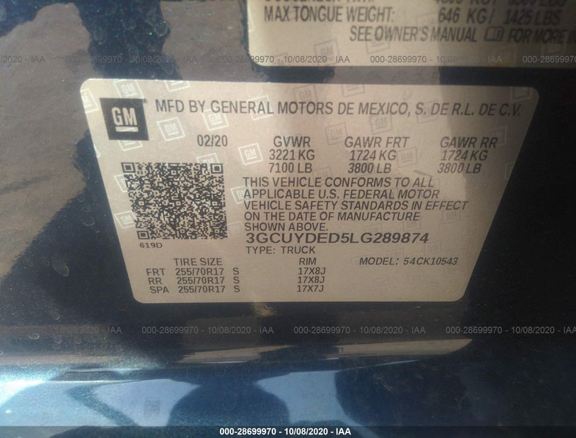 3GCUYDED5LG289874