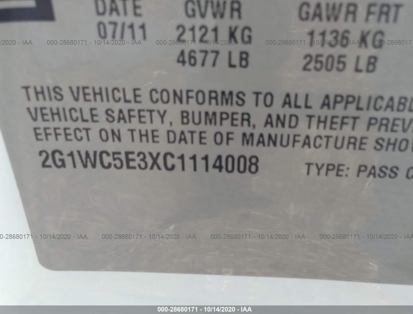 2G1WC5E3XC1114008