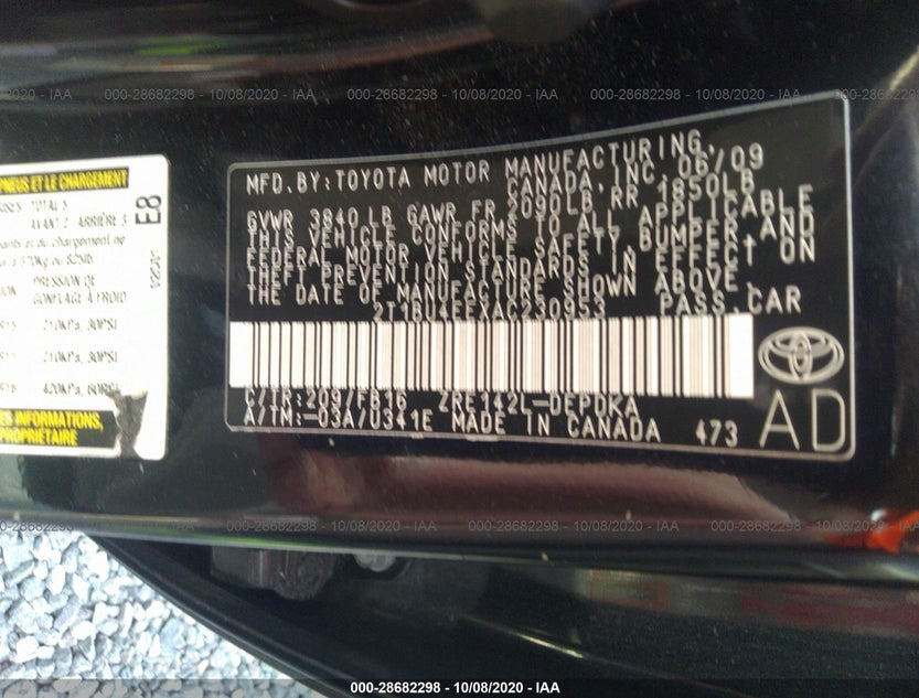 2T1BU4EEXAC230953