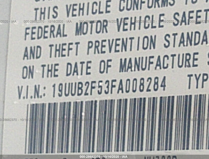 19UUB2F53FA008284